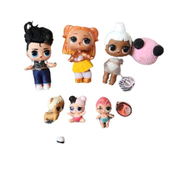 Lol Dolls and Sisters Lot 6 Dolls GUC - Picture 1 of 5